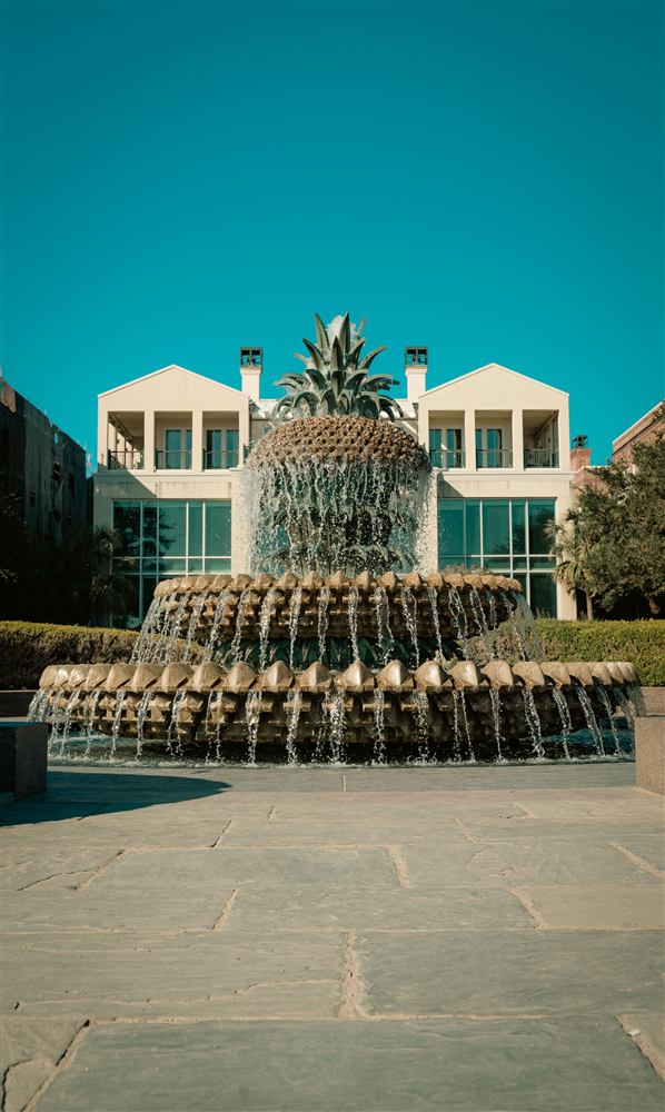 The Pineapple Fountain in Charleston, South Carolina